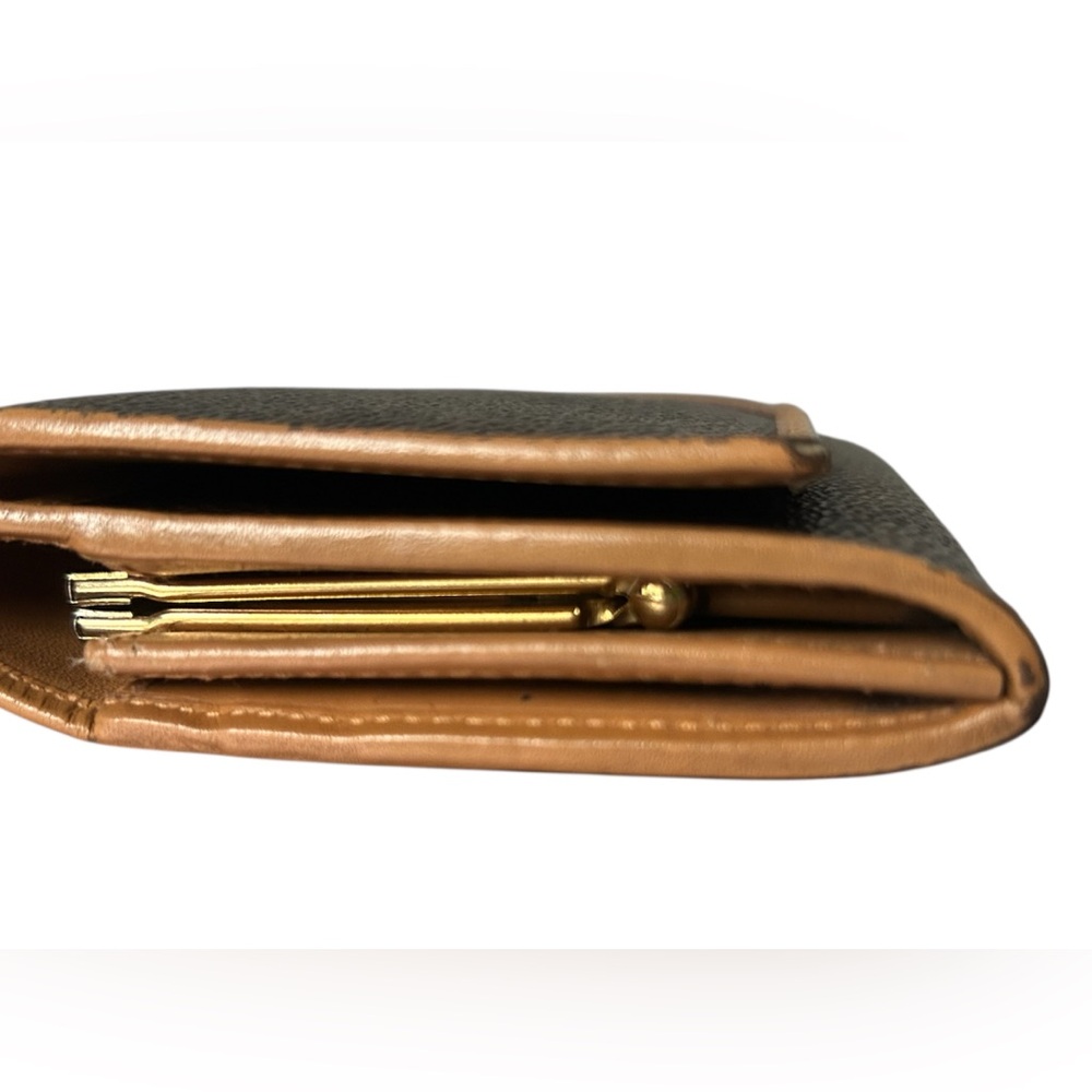 Vintage Celine Long Leather Kiss Lock Flap Wallet - Picture 9 of 12